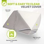 Premium Velvet Ergonomic Under-Desk Foot Rest