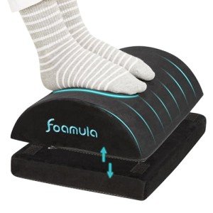 Foamula Adjustable Ergonomic Under Desk Foot Rest