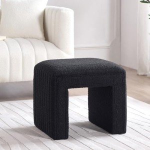 Modern Boucle Ottoman Stool for Home and Office