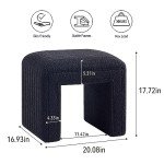 Modern Boucle Ottoman Stool for Home and Office