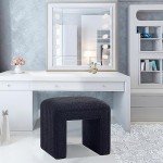 Modern Boucle Ottoman Stool for Home and Office