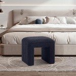 Modern Boucle Ottoman Stool for Home and Office
