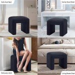 Modern Boucle Ottoman Stool for Home and Office