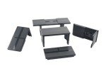 USA-Made Portable Travel Footrest in Black