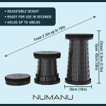 Adjustable Portable Foot Rest & Stool Combo