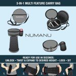 Adjustable Portable Foot Rest & Stool Combo
