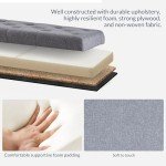 Stylish Ottoman Footrest with Storage – Gray