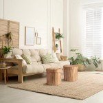 Rustic Tree Stump Ottoman & Foot Rest Storage
