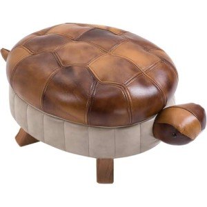 Turtle Ottoman Foot Rest - Cozy Pouf Seat