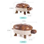 Turtle Ottoman Foot Rest - Cozy Pouf Seat