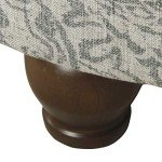 Upholstered Round Foot Rest Ottoman with Storage