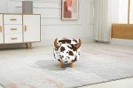 Cow Print Kids' Ottoman with Hidden Storage