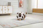 Cow Print Kids' Ottoman with Hidden Storage