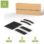 BLACK Folding Outdoor Footrest for Adirondack Chair