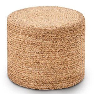 Natural Braided Ottoman Pouf for Comfort and Style