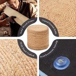 Natural Braided Ottoman Pouf for Comfort and Style