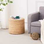 Natural Braided Ottoman Pouf for Comfort and Style