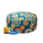 Water Repellent Inflatable Ottoman Stool for Any Space