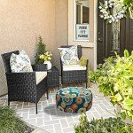 Water Repellent Inflatable Ottoman Stool for Any Space