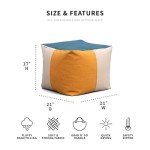Weatherproof Big Joe Square Footrest Ottoman