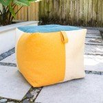 Weatherproof Big Joe Square Footrest Ottoman