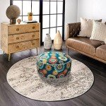 Water Repellent Inflatable Ottoman Stool for Any Space