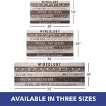 Designer Anti-Fatigue Kitchen Mat for Comfort