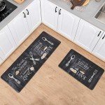 Anti-Fatigue Kitchen Mat Set for Standing Desks