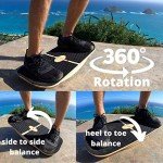 Bamboo Balance Board for Standing Desks & Yoga