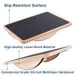 Wooden Balance Board for Stability and Core Strength