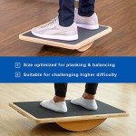 Wooden Balance Board for Stability and Core Strength