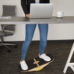 Bamboo Balance Board for Standing Desks & Yoga