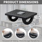 Ergonomic Rocking Foot Rest with Massager