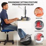 Ergonomic Rocking Foot Rest with Massager