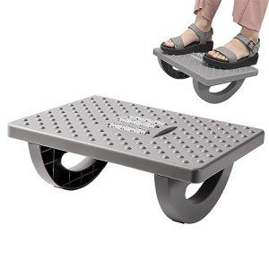 Ergonomic Rocking Foot Rest with Roller Massage