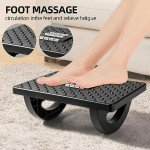 Ergonomic Rocking Foot Rest with Roller Massage