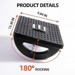 Ergonomic Rocking Foot Rest with Roller Massage