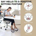 Ergonomic Rocking Foot Rest with Massage Feature