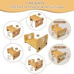 Bamboo Adjustable Ergonomic Under Desk Footrest
