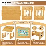 Bamboo Adjustable Ergonomic Under Desk Footrest