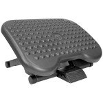 Adjustable Ergonomic Footrest with Massage Surface