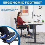 Adjustable Ergonomic Footrest with Massage Surface
