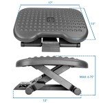 Adjustable Ergonomic Footrest with Massage Surface