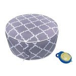 Portable Inflatable Footrest Stool with Pump