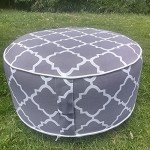 Portable Inflatable Footrest Stool with Pump