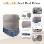 Adjustable Inflatable Travel Foot Rest Pillow Set