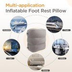 Adjustable Inflatable Travel Foot Rest Pillow Set