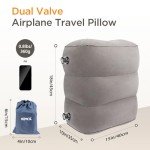 Adjustable Inflatable Travel Foot Rest Pillow Set