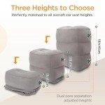Adjustable Inflatable Travel Foot Rest Pillow Set