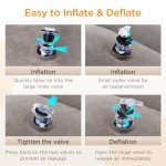 Adjustable Inflatable Travel Foot Rest Pillow Set